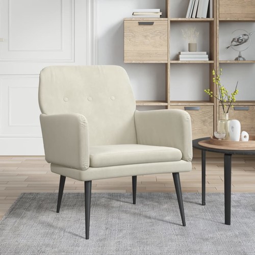 Vidaxl poltrona crema 62x79x79 - vidaxl,