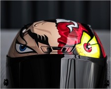 CASCO HELMET FIBRA MOTO