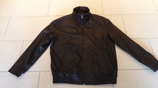 Barisal giacca pelle nappa pelle giubbino taglia 52 marrone scuro come nuovo, come nuovo