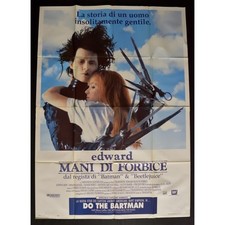 manifesto EDWARD MANI DI FORBICE Tim Burton Johnny Depp Winona Ryder A327