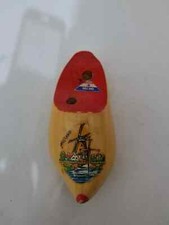 Souvenir Scarpa in Legno vintage. Miniatura Zoccoli Scarpa Olandese Fatto a mano