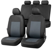 COPRISEDILI PER SKODA YETI 2009-2017 13306 NERO GRIGIO FODERE AUTO COMPATIBILI