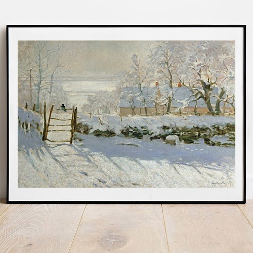 Stampa monet the magpie neve - the,