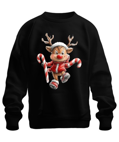 Maglione felpa renna natale - renna, di