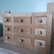 Set Cassettiera Officina Vintage Armadio Curiosità Collezioni Industriale 