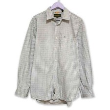 Camicia Timberland grigia a quadri a manica lunga - Taglia L uomo