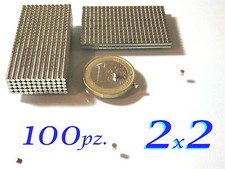  100 CALAMITE N48 MAGNETI NEODIMIO   2x2 mm 