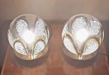 Coppia di lampade in vetro di