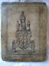 Madonna Salette Marmo Antica per incisione F. Apicella Napoli XIXsec 