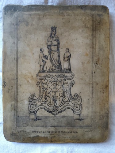Madonna salette marmo antica - madonna,