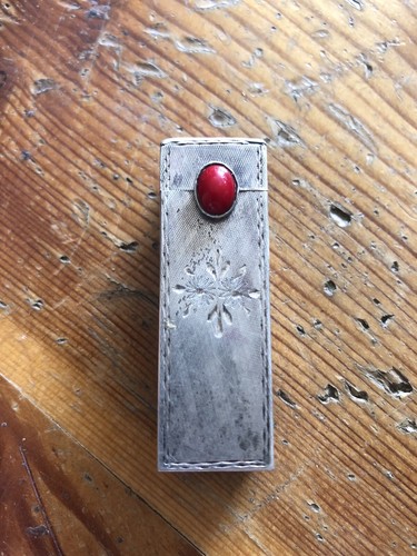 Porta rossetto vintage argento - vintage,