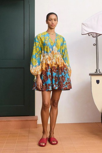 Gonna corta stampata - , patchwork