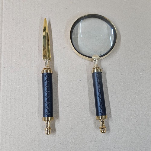 Set lupe tagliacarte - e, ottone