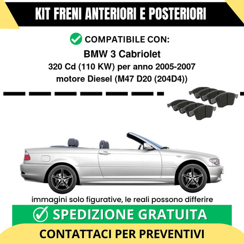 Pastiglie freno ant post bmw - +,