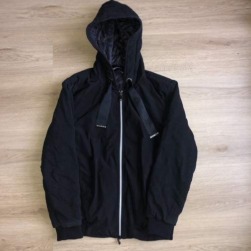 Emporio armani black full zip - black,