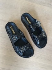 Sandali papà neri Chanel