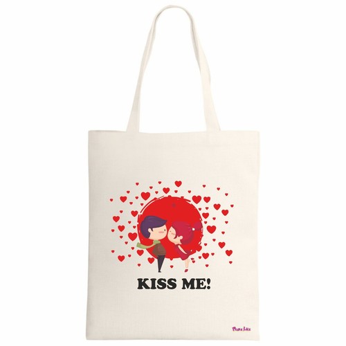 Borsa poliestere ecru 34x39 - poliestere,