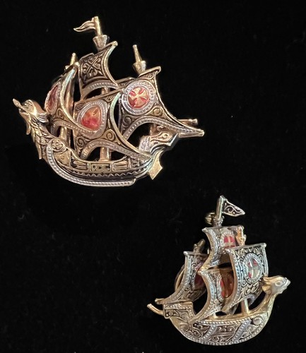 Spilla spilla vintage galeone