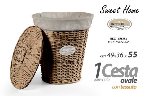 Cesta vimini 55cm ovale - cesta,