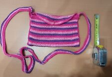 Borsa Tracolla Bambina Fatta A Mano Uncinetto 21x13 cm