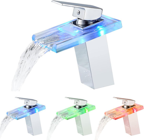 Rubinetto bagno luci - rubinetto, bagno,