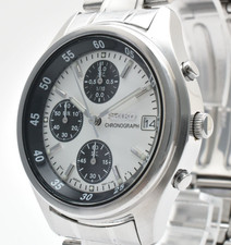 [EXT+5] SEIKO Cronografo SKS201 V657-7100 Quadrante Panda Quarzo Uomo dal Giappone