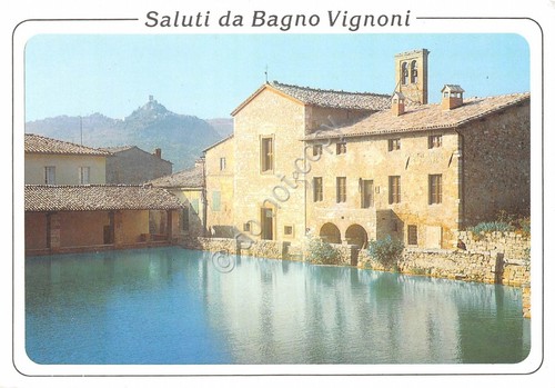 Cartolina bagno vignoni - cartolina,