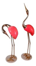 pair of brass and wood