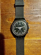 Vintage swatch chrono - vintage, black