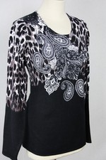 Maglione donna top leoprint