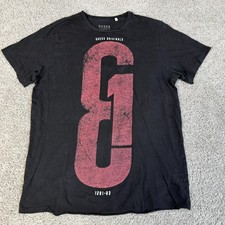GUESS Shirt Mens L Black GUESS