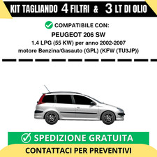 Tagliando per PEUGEOT 206 SW
