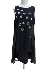 Desigual abito nero floreale