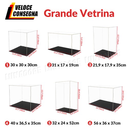 Teca plexiglass grande vetrina - teca,