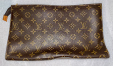 louis vuitton monogram pochette toilette 26  pelle marrone borsa donna - 49