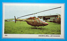AEREI-Ed.Ediraf-Figurina/Sticker n.376-AGUSTA/BELL JET RANGER-ITALIA-Rec