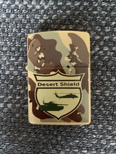 Zippo Desert Shield  Anno 1991 Camouflage smaltato - usato con custodia