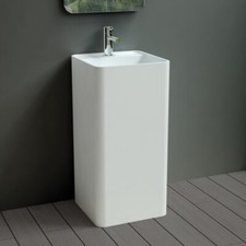 Lavabo a colonna Marmoreado