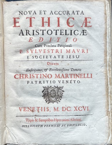 Aristotele nova accurata - aristotele, et