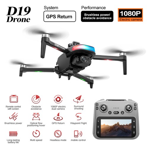D19 drone gps - fpv, doppia