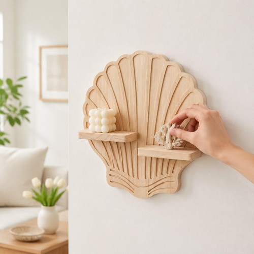Mensola muro realizzata con - a,