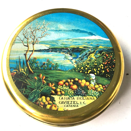 Scatola latta siciliana - scatola, di