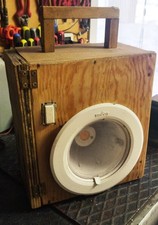 FARETTO ARTIGIANALE PORTATILE A LED. 220/240 V CON LUNGO CAVO ALIMENTAZIONE