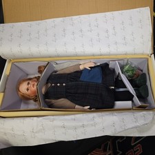 Bambola porcellana 23" artista Kaye Wiggs LE 1996 vintage nuova con scatola TRISH Doty nominee KA-3