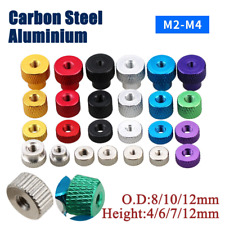 M2-M4 Dado Pollice zigrinato Alluminio/Nichelato Manopole Impugnatura Dadi Pollice