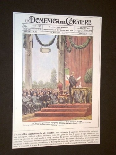 Anno 1929 roma duce mussolini - anno,