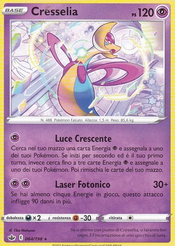 Carta pokemon cresselia - carta,