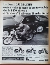 DUCATI 250 MACH 1 -  VECCHIA PUBBLICITA' ADVERT - MAB2