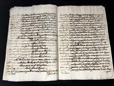 Manoscritto antico epoca 1594