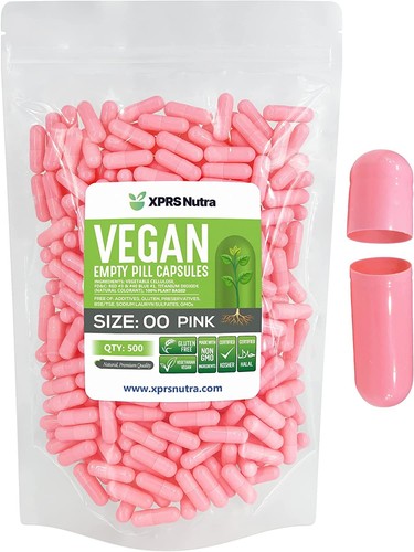 Capsule vegane vuote rosa - capsule,